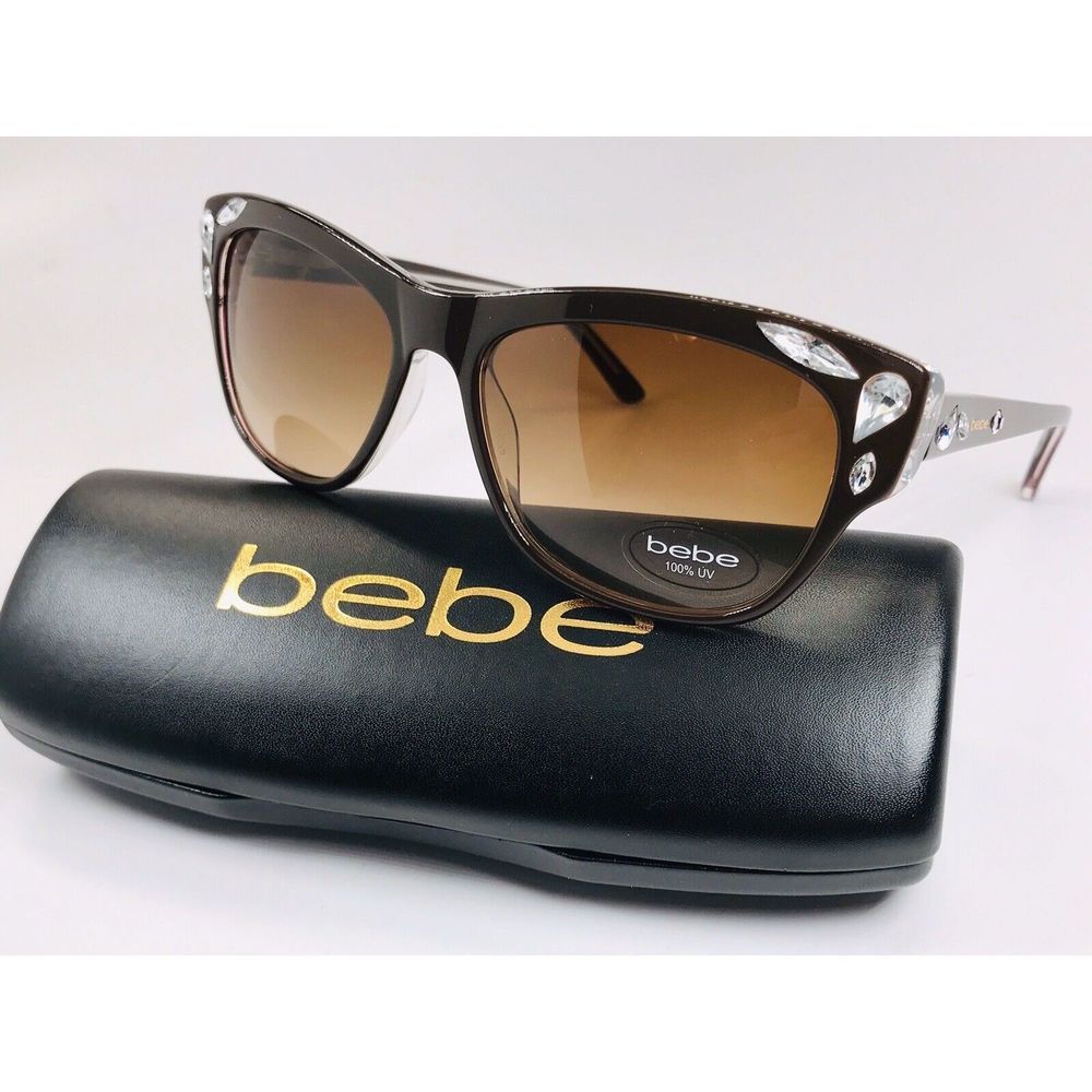 New BEBE BB7163 210 Topaz PHENOMENAL Sunglasses 55mm with Bebe Case